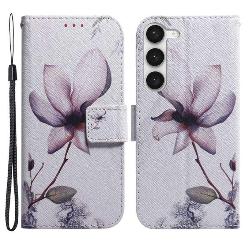 Housse Samsung Galaxy S23 Plus 5G Fleur Rose