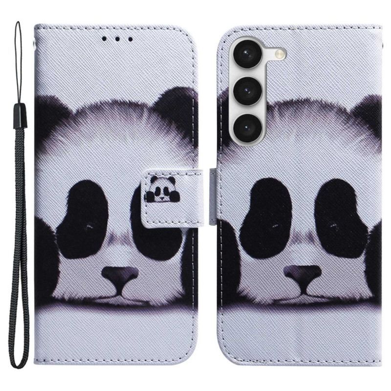 Housse Samsung Galaxy S23 Plus 5G Mon Panda à Lanière