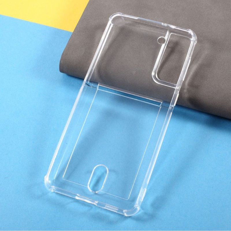 Coque Silicone Samsung Galaxy S21 Plus Transparente Porte Carte