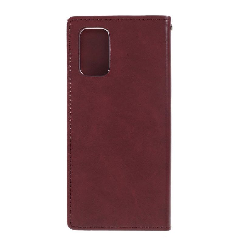 Housse Samsung Galaxy S20 Plus Blue Moon Simili Cuir - Vin Rouge