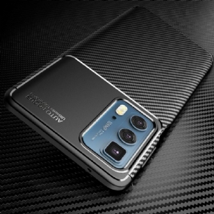 Coque Motorola Edge 20 Pro style fibre de carbone