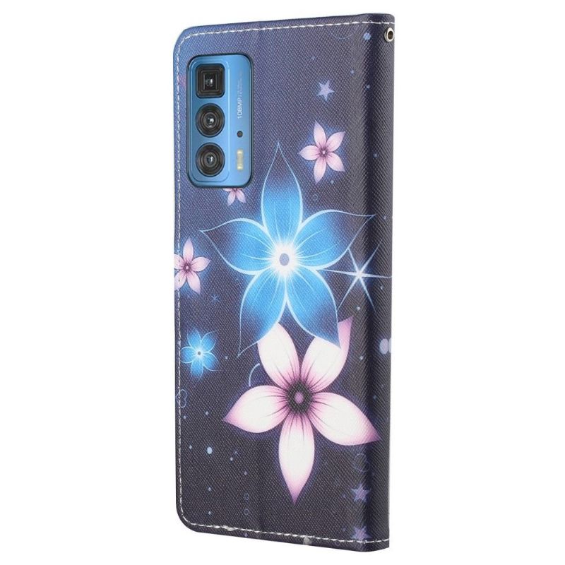 Housse Motorola Edge 20 Pro Fleurs