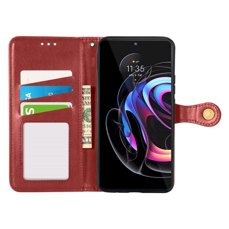 Housse Motorola Edge 20 Pro Indila Simili Cuir Porte Cartes