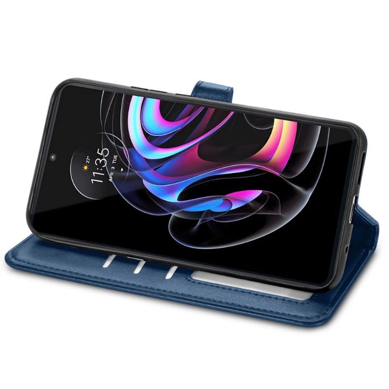 Housse Motorola Edge 20 Pro Indila Simili Cuir Porte Cartes