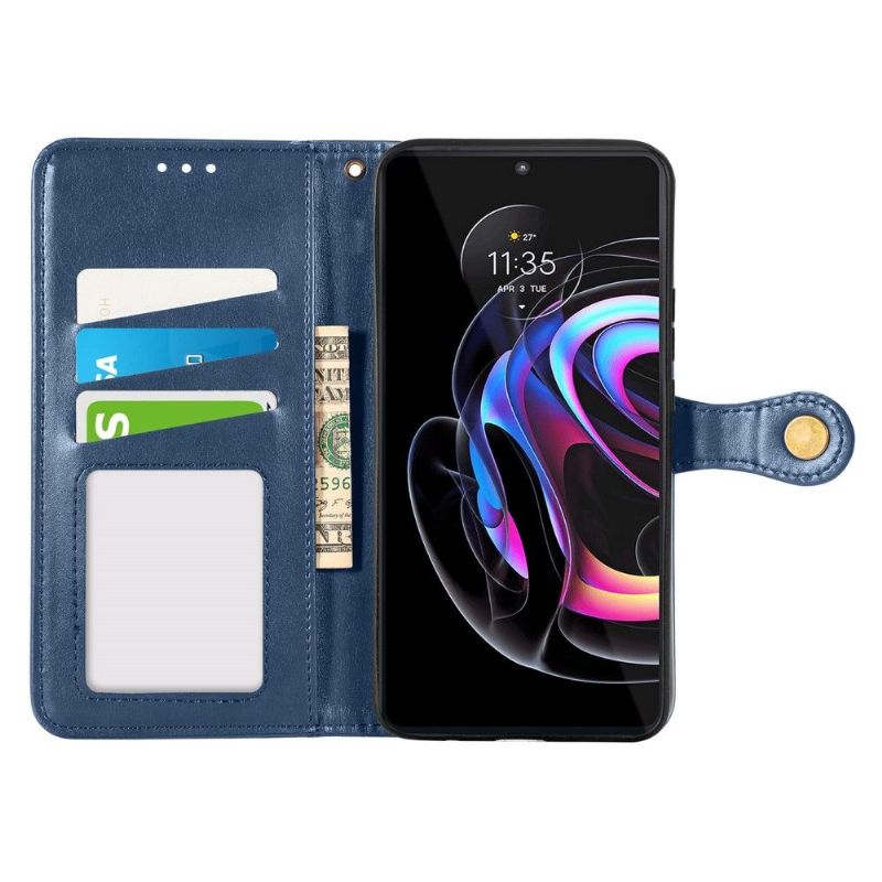 Housse Motorola Edge 20 Pro Indila Simili Cuir Porte Cartes