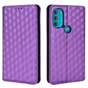 Flip Cover Moto G71 5G Effet Cuir Diamant