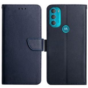 Housse Moto G71 5G Cuir Nappa Véritable