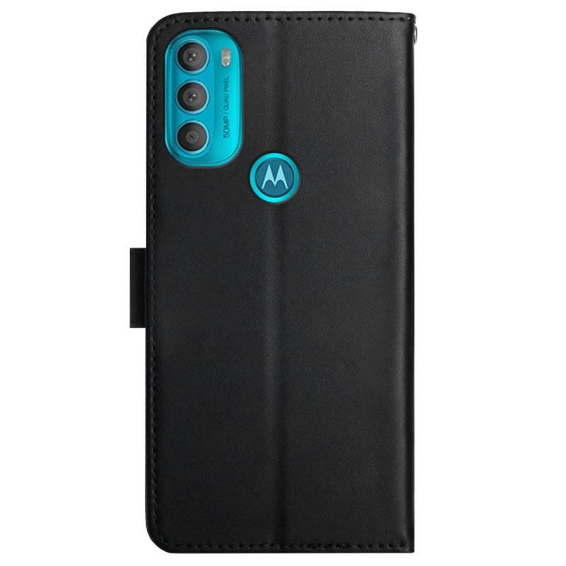 Housse Moto G71 5G Cuir Nappa Véritable