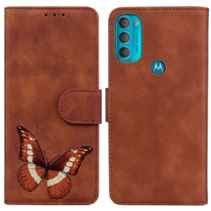 Housse Moto G71 5G Skin-Touch Papillon