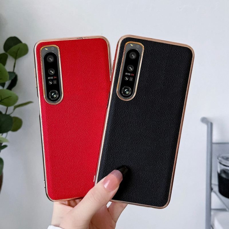 Coque Sony Xperia 5 IV Vrai Cuir