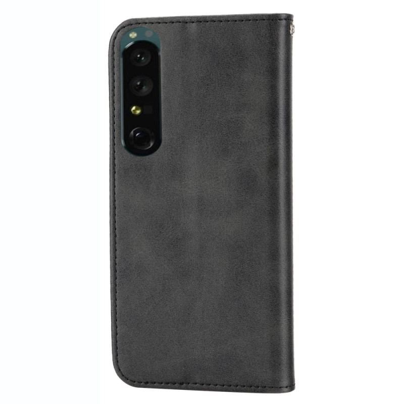 Flip Cover Sony Xperia 5 IV Style Cuir Motif 3D avec Lanière