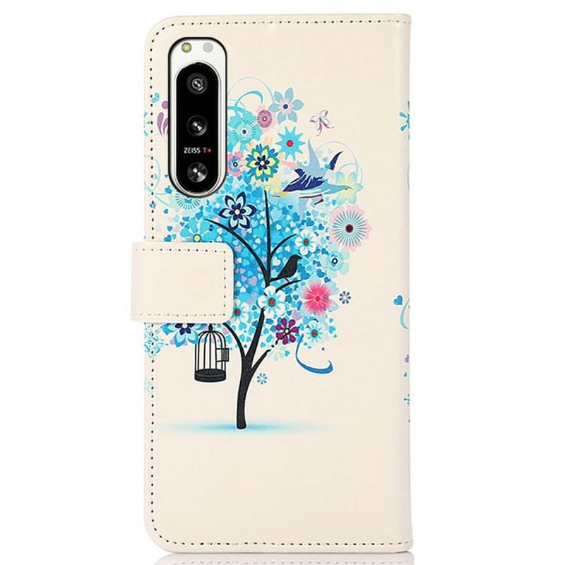 Housse Sony Xperia 5 IV Arbre Fleuri