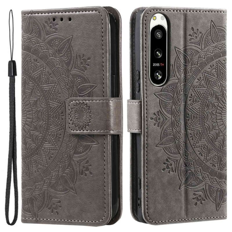 Housse Sony Xperia 5 IV Mandala Soleil à Lanière