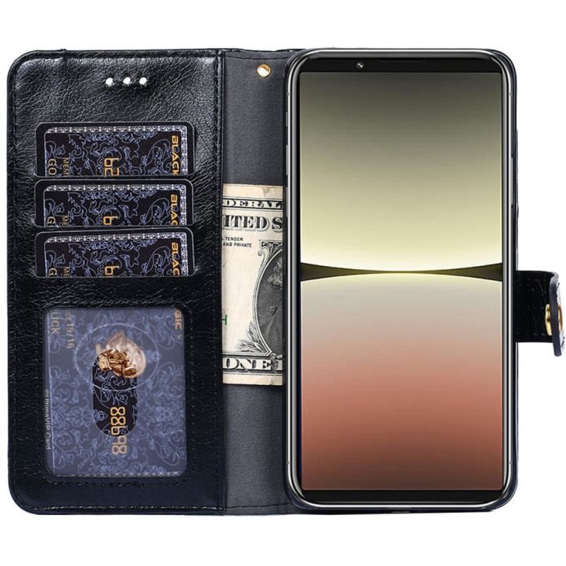 Housse Sony Xperia 5 IV Porte-Monnaie Zippé