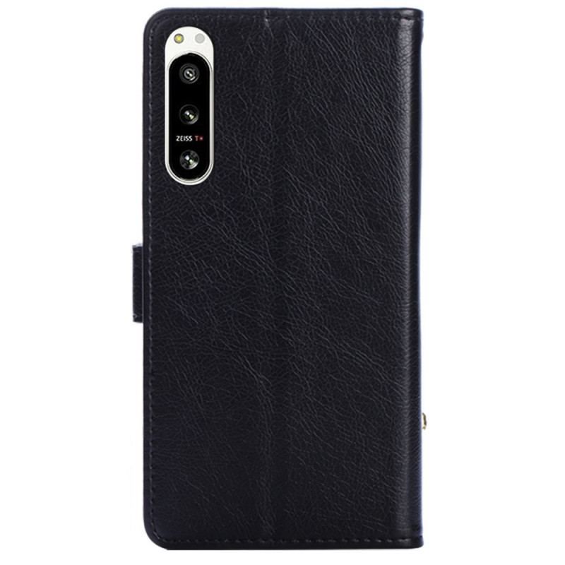 Housse Sony Xperia 5 IV Porte-Monnaie Zippé