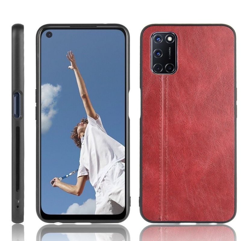 Coque Oppo A72 Effet Cuir Coutures