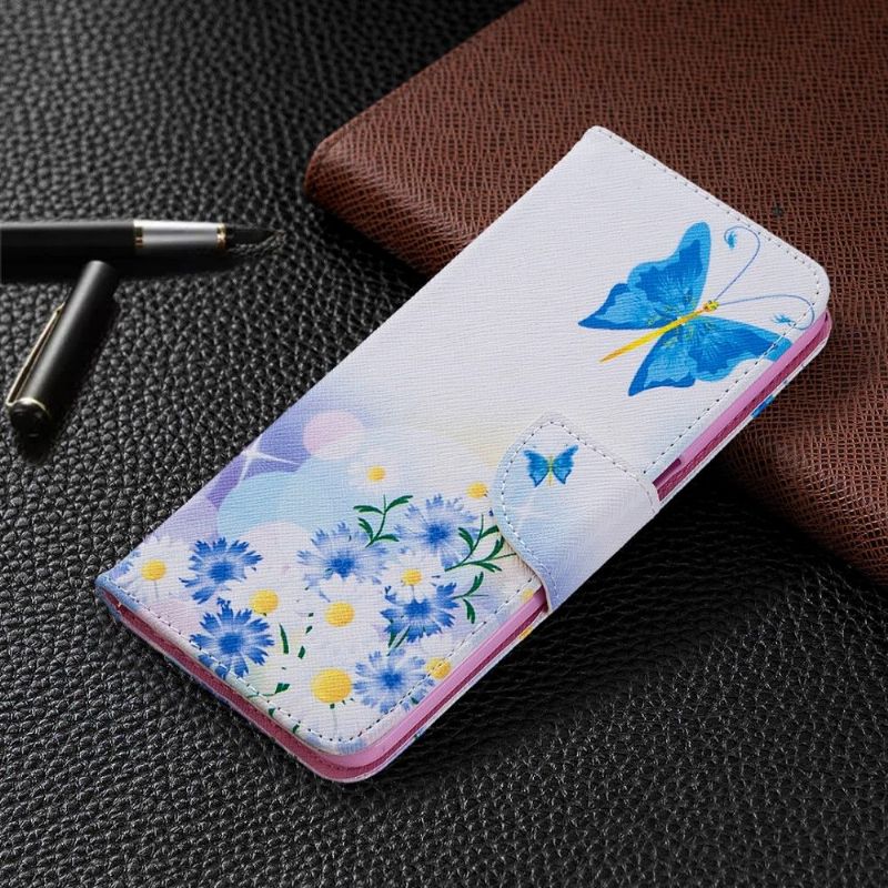 Étui Oppo A72 papillon et marguerites