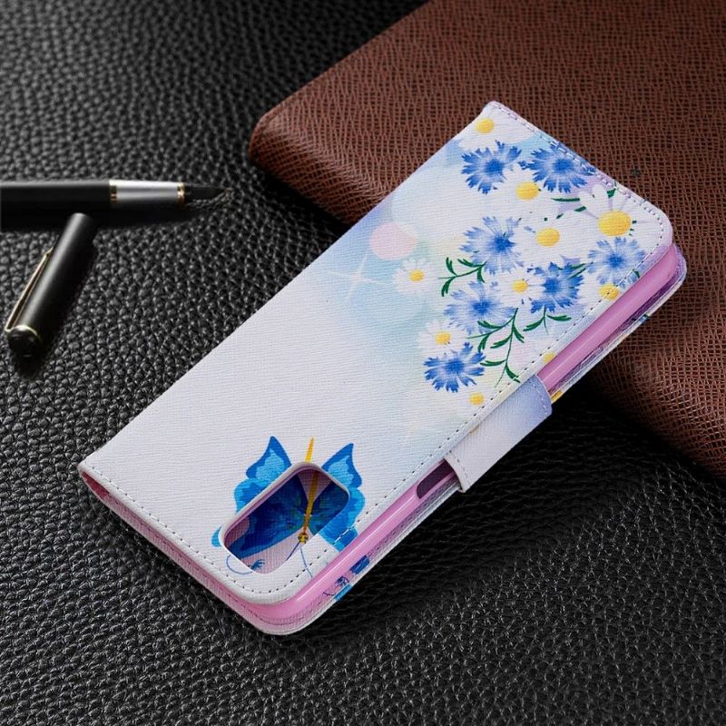 Étui Oppo A72 papillon et marguerites