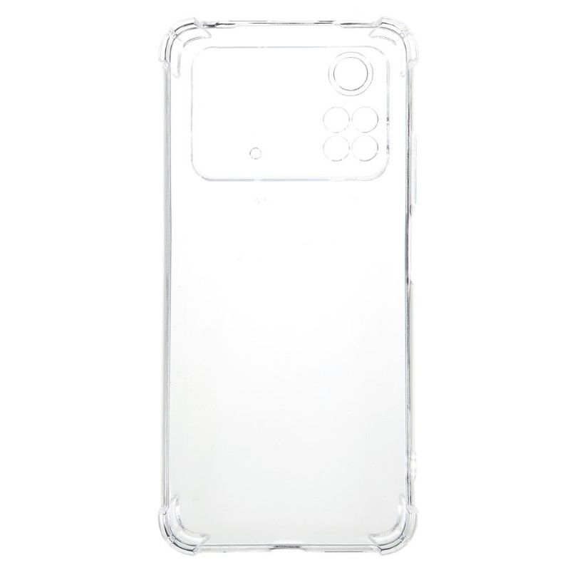 Coque Poco M4 Pro 4G transparente angles renforcés