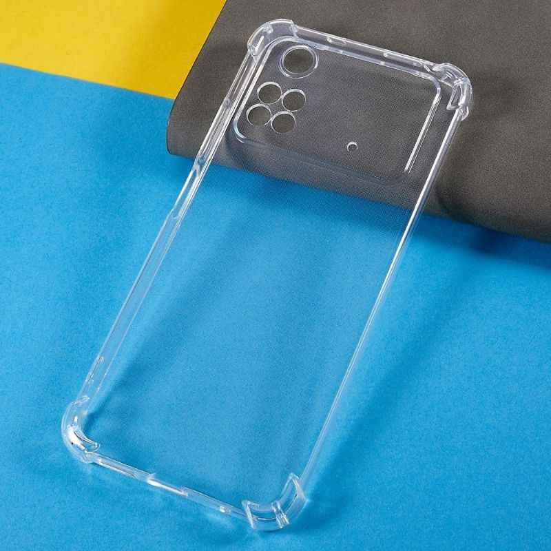 Coque Poco M4 Pro 4G transparente angles renforcés