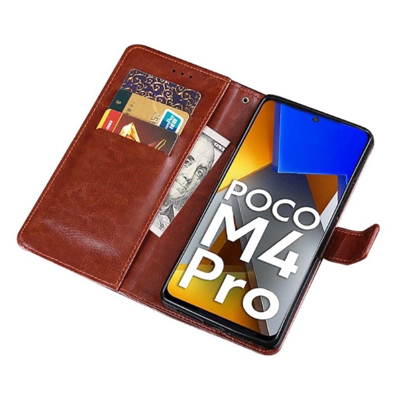 Housse Poco M4 Pro 4G IDEWEI Folio Effet Cuir