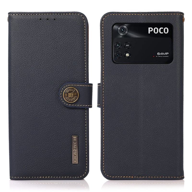 Housse Poco M4 Pro KHAZNEH Classic en cuir