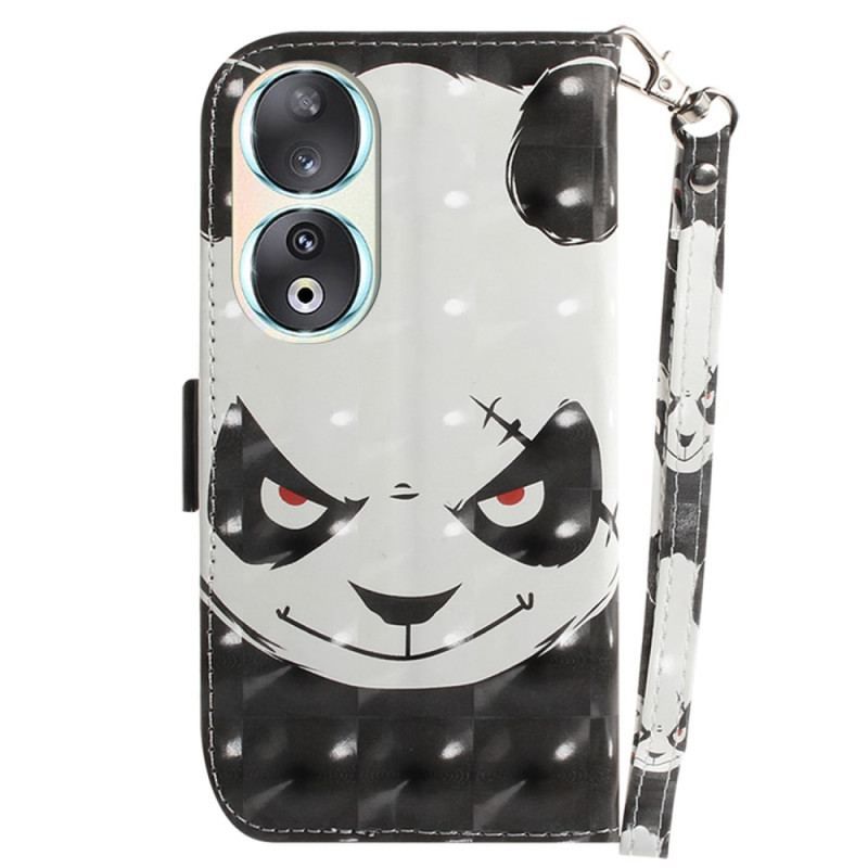 Housse Honor 90 Angry Panda à Lanière