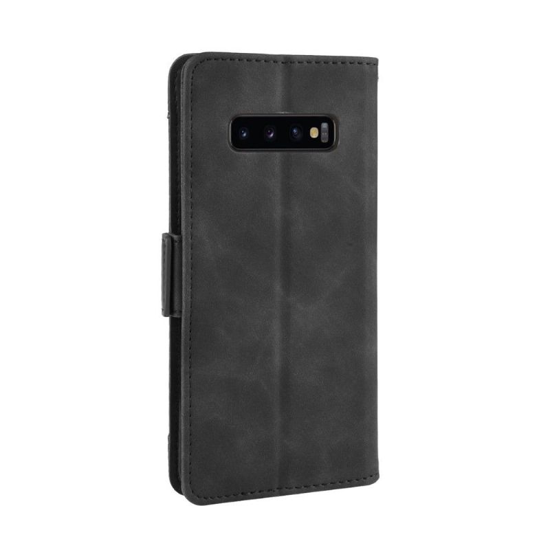 Housse Samsung Galaxy S10 Plus effet cuir + porte cartes