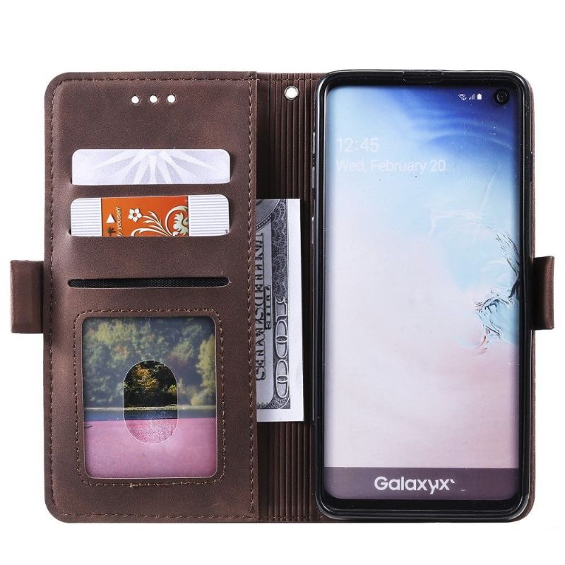 Housse Samsung Galaxy S10 Plus Vintage Pocket