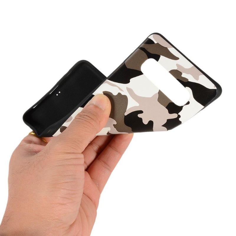 Samsung Galaxy S10 Plus - Coque gel camouflage militaire