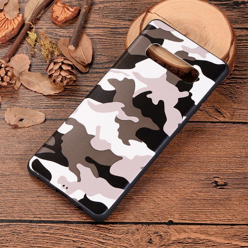 Samsung Galaxy S10 Plus - Coque gel camouflage militaire