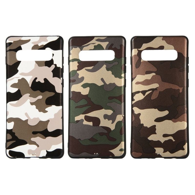 Samsung Galaxy S10 Plus - Coque gel camouflage militaire