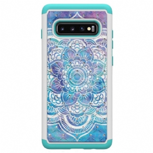 Samsung Galaxy S10 Plus - Coque mandala fleur antichoc