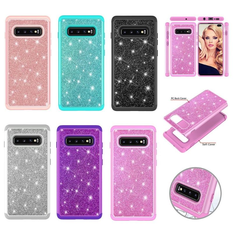 Samsung Galaxy S10 Plus - Coque paillettes La Delphine antichoc