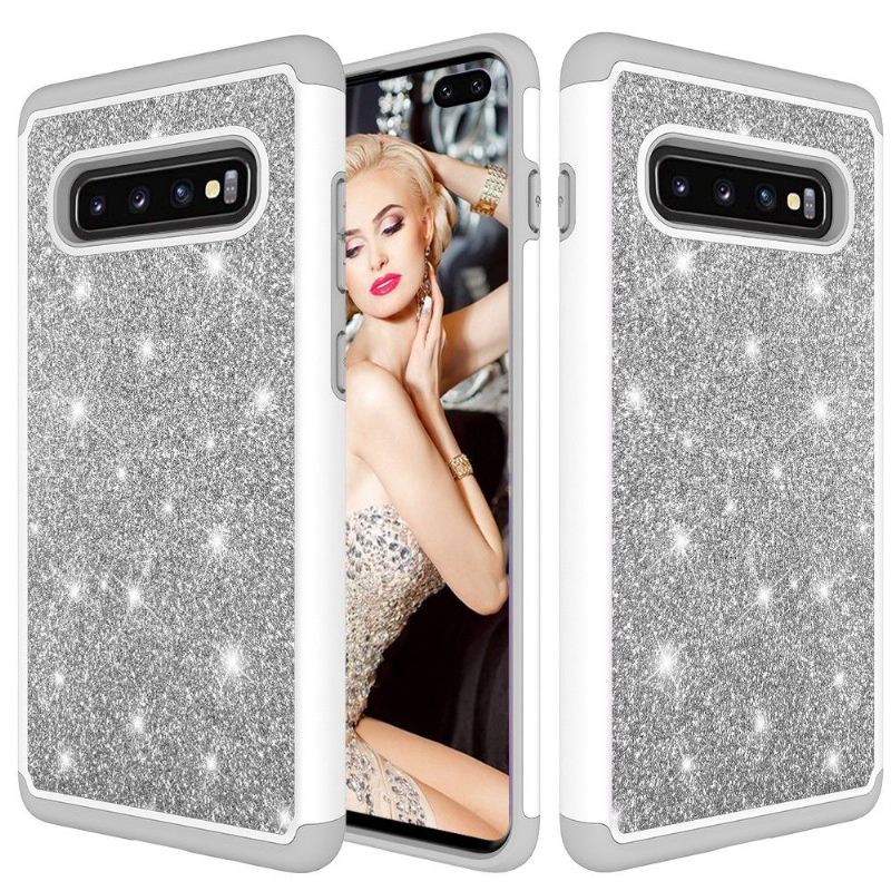 Samsung Galaxy S10 Plus - Coque paillettes La Delphine antichoc