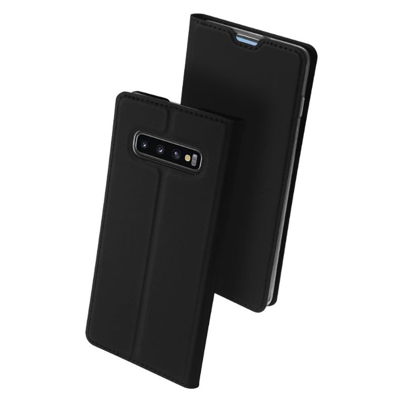 Samsung Galaxy S10 Plus - Étui business imitation cuir