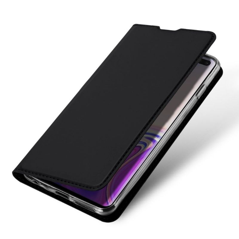 Samsung Galaxy S10 Plus - Étui business imitation cuir