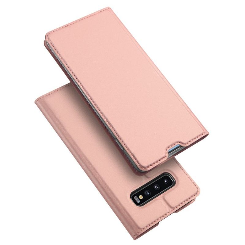 Samsung Galaxy S10 Plus - Étui business imitation cuir