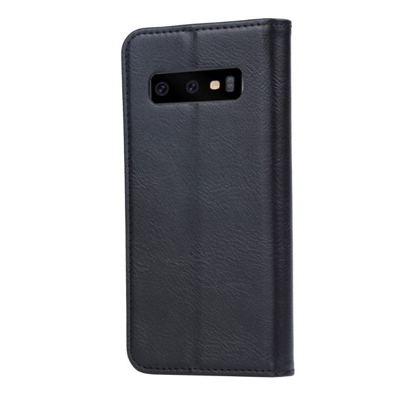 Samsung Galaxy S10 Plus - Étui cuir stand case