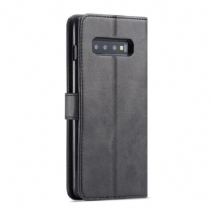 Samsung Galaxy S10 Plus - Etui en cuir style portefeuille