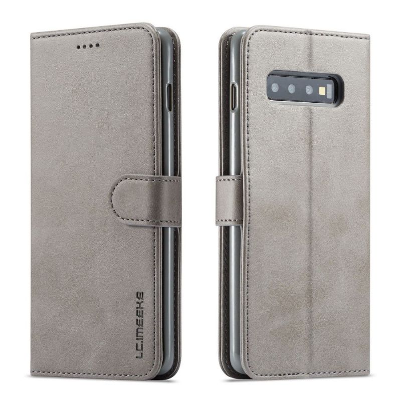 Samsung Galaxy S10 Plus - Etui en cuir style portefeuille