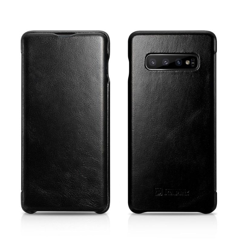 Samsung Galaxy S10 Plus - Étui cuir véritable vintage