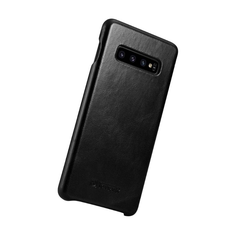 Samsung Galaxy S10 Plus - Étui cuir véritable vintage