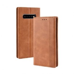 Samsung Galaxy S10 Plus - Étui style cuir Le Cirénius