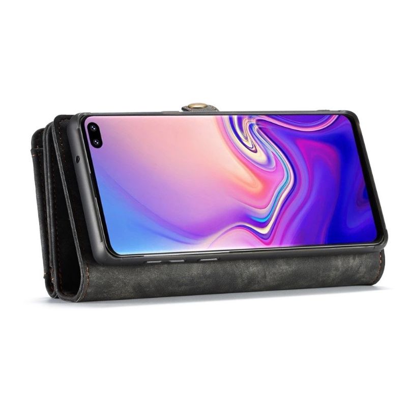 Samsung Galaxy S10 Plus - Housse portefeuille et Coque magnétique 2 en 1