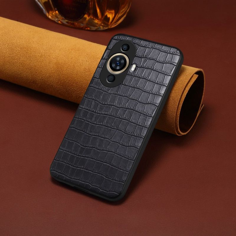 Coque Huawei Nova 12S Effet Crocodile