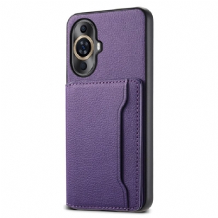 Coque Huawei Nova 12S Effet Cuir Porte-Cartes Support