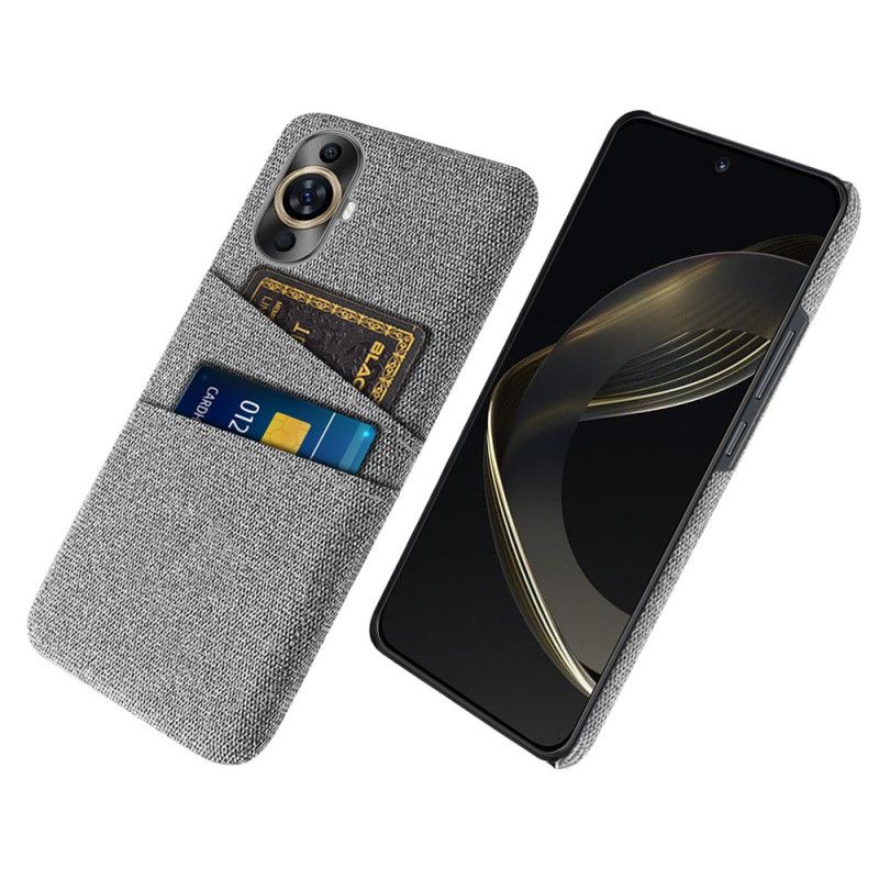 Coque Huawei Nova 12S Tissu Porte-Carte