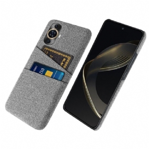 Coque Huawei Nova 12S Tissu Porte-Carte