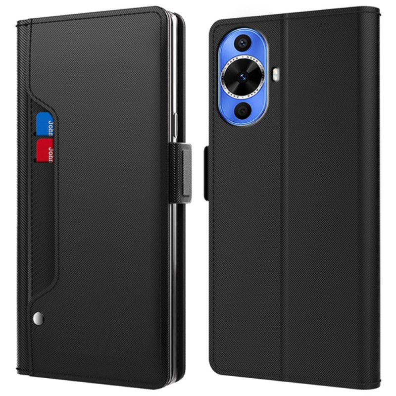 Housse Huawei Nova 12S Miroir et Porte-Cartes Amovible